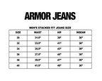 Blue Cargo Jacquard Stacked Jeans | AJS695
