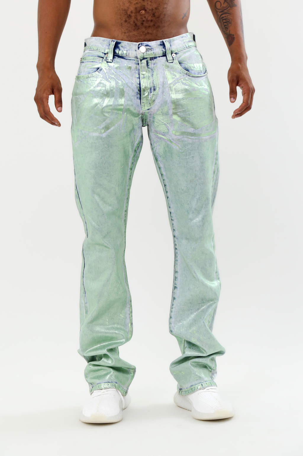 Foil Wash Stacked Jeans | ASJ08