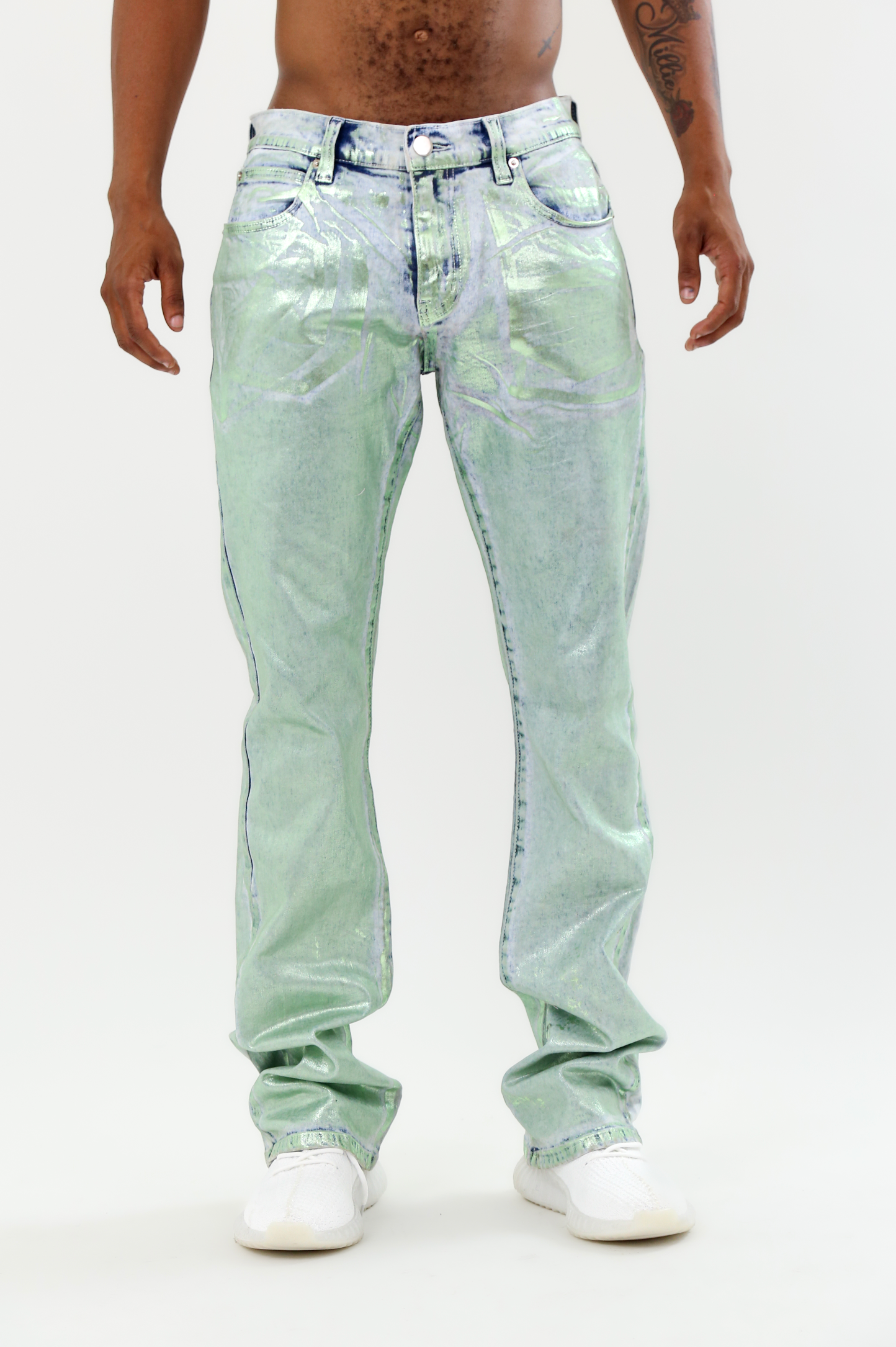 Foil Wash Stacked Jeans | ASJ08