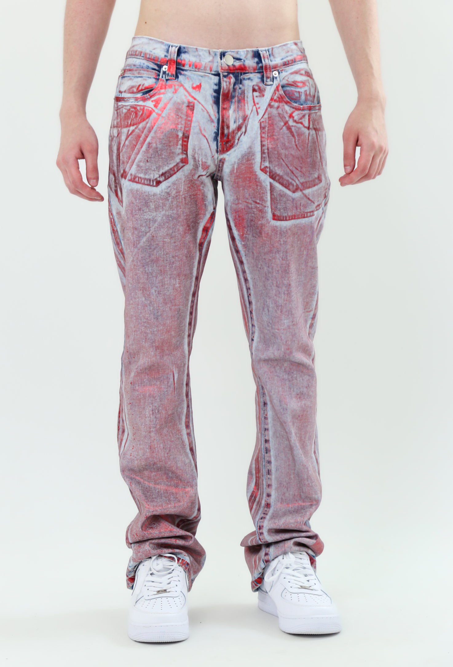 Foil Wash Stacked Jeans | ASJ08