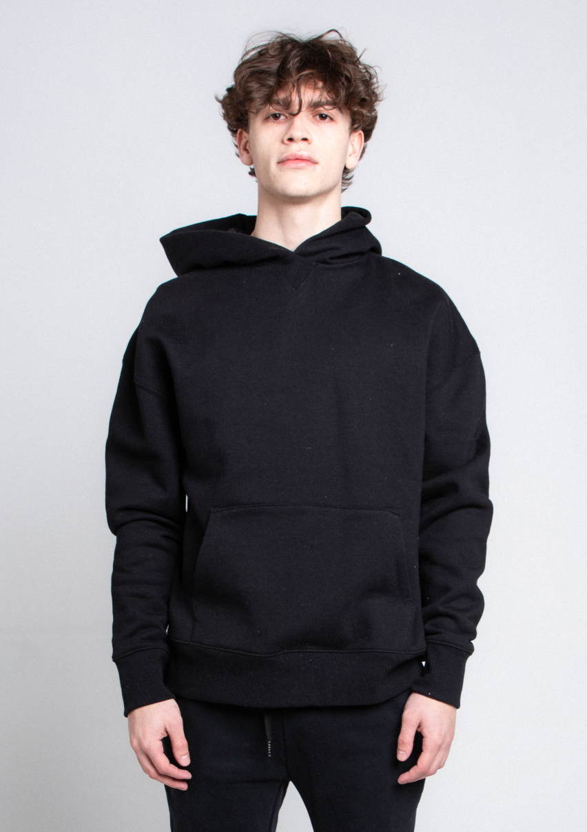 Plain Fleece Hooded Sweatshirt | AJ1004H-P