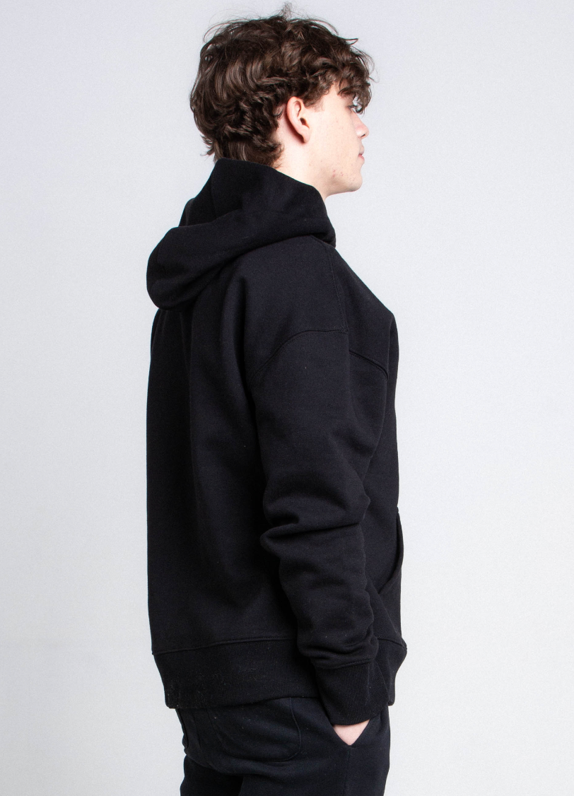 Plain Fleece Hooded Sweatshirt | AJ1004H-P
