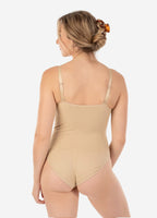 Seamless Bodysuit with Adjustable Straps Nude