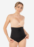 Seamless Hi-Waist Shaper with Thong Bottom Black