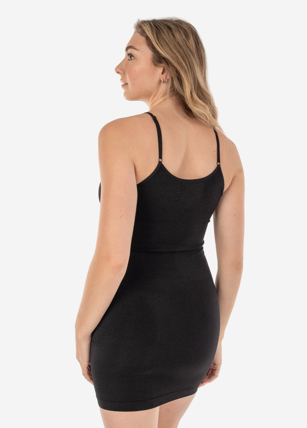 Sexy Seamless Lingerie Shaper with Lace Trim | Black