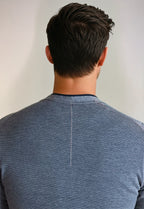 Seamless V-Neck Pullover Shirt | Midnight Blue
