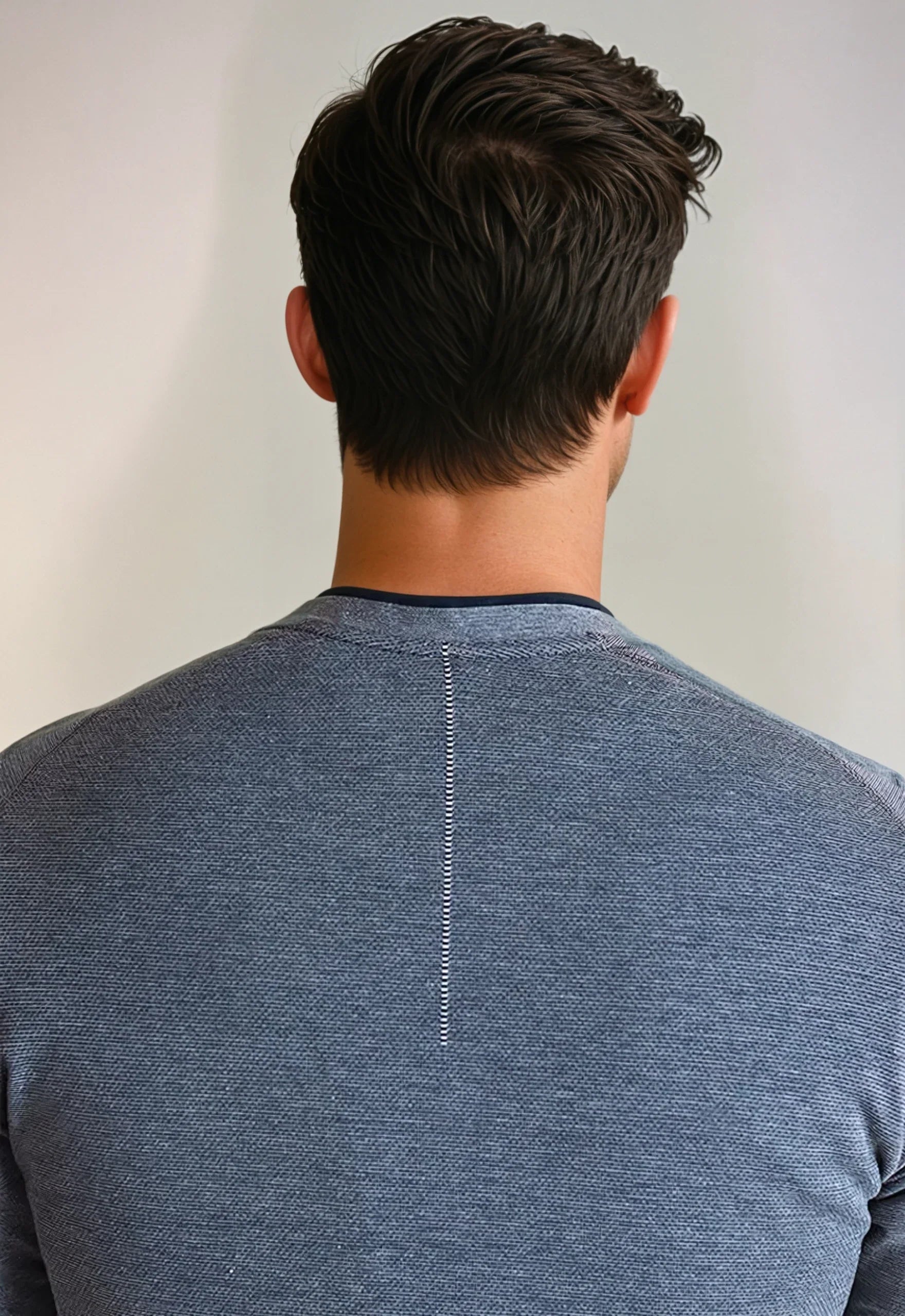 Seamless V-Neck Pullover Shirt | Midnight Blue
