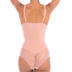 Bodysuit Shaper with Sexy Lace Detail Blush