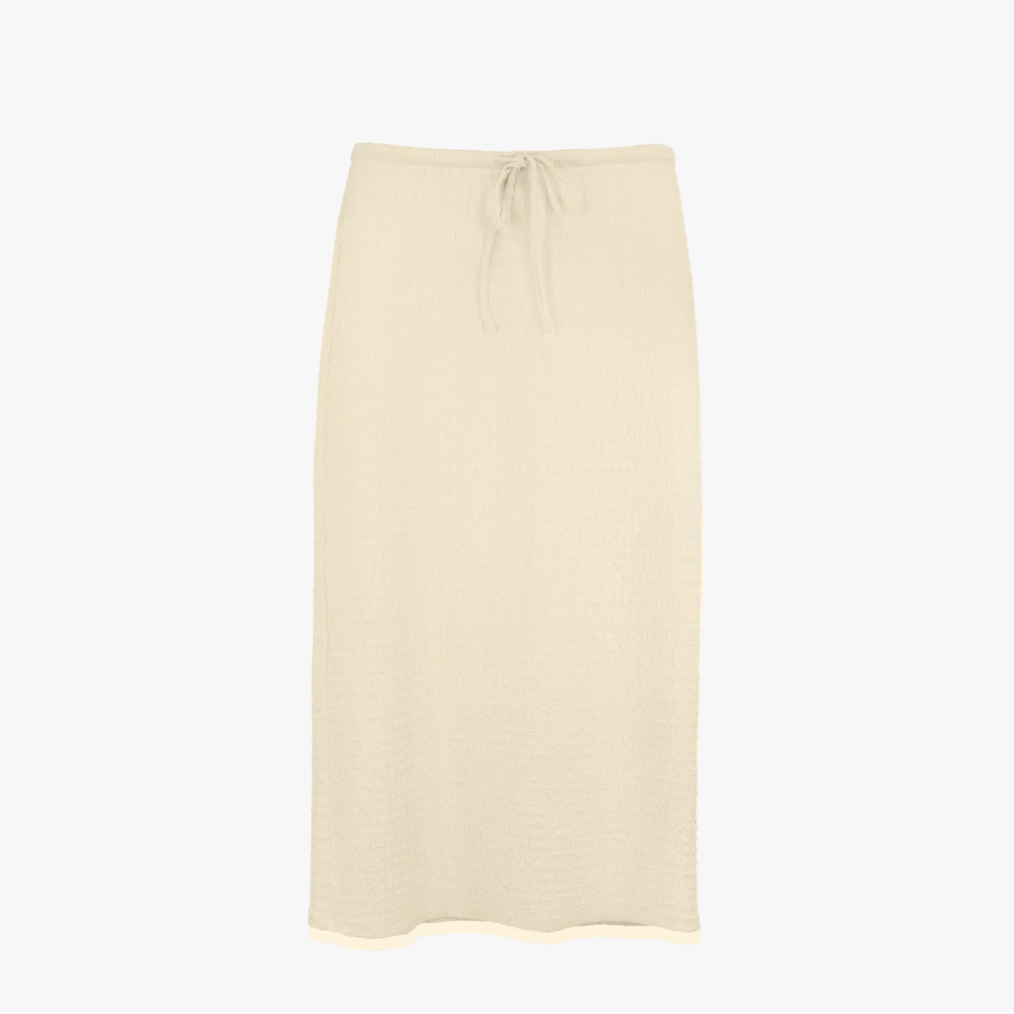 Crinkle Cream Skirt