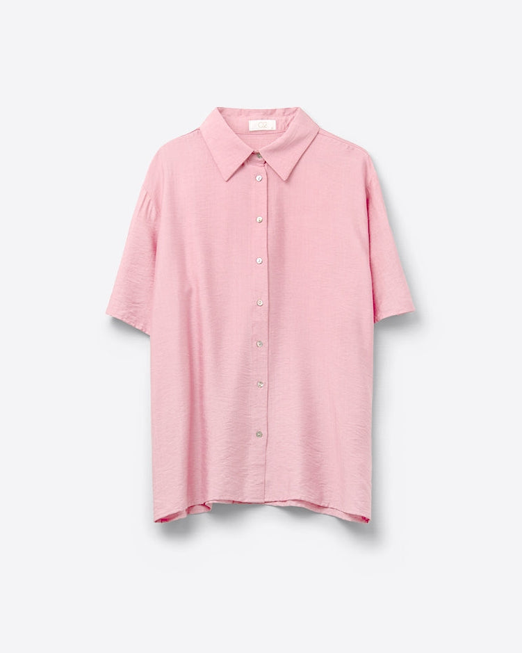 Short Sleeve Blouse in Light Pink
