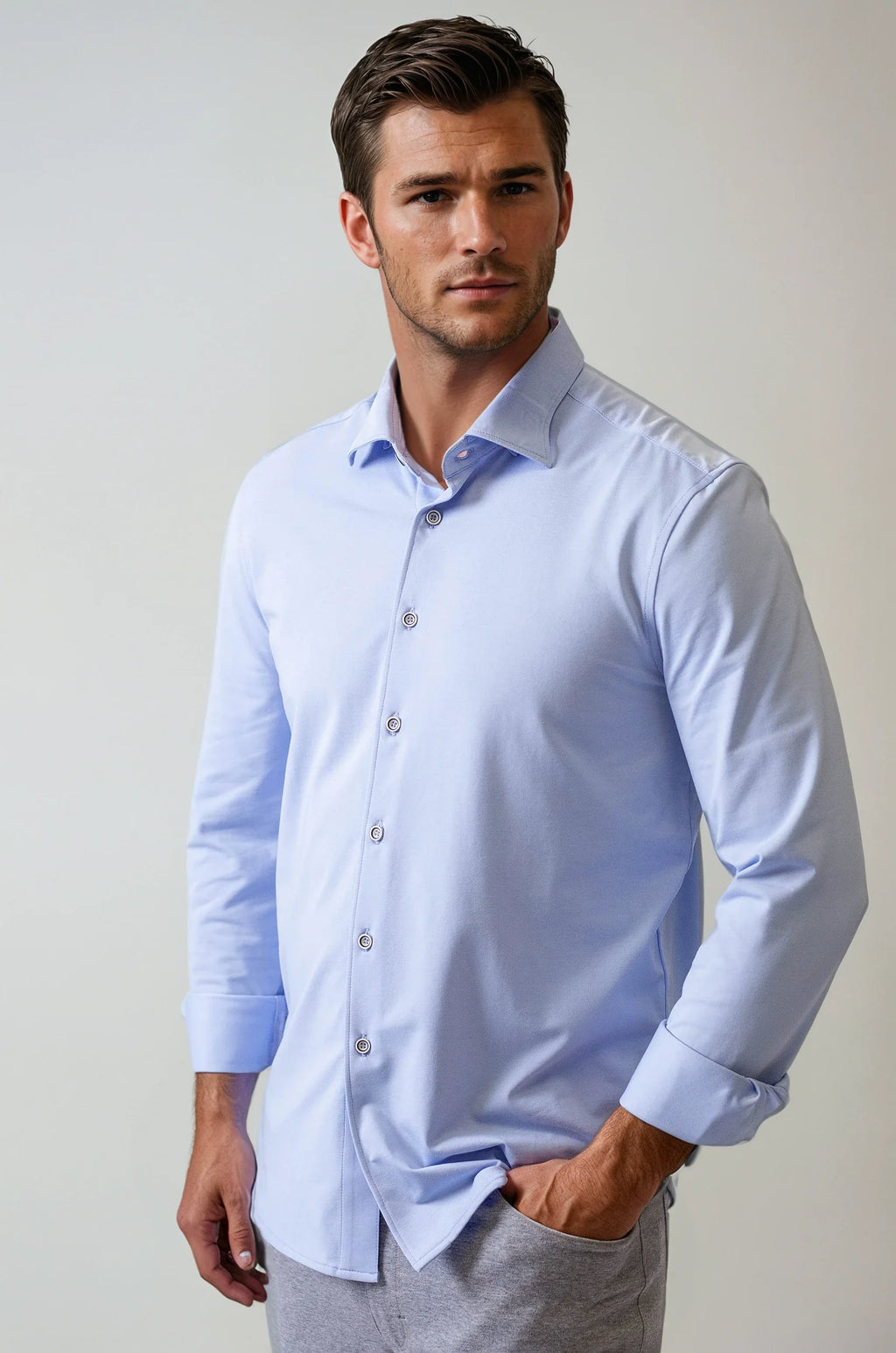 Buki Cinqo 'Single Shot' Long Sleeve Tech Shirt | French Blue