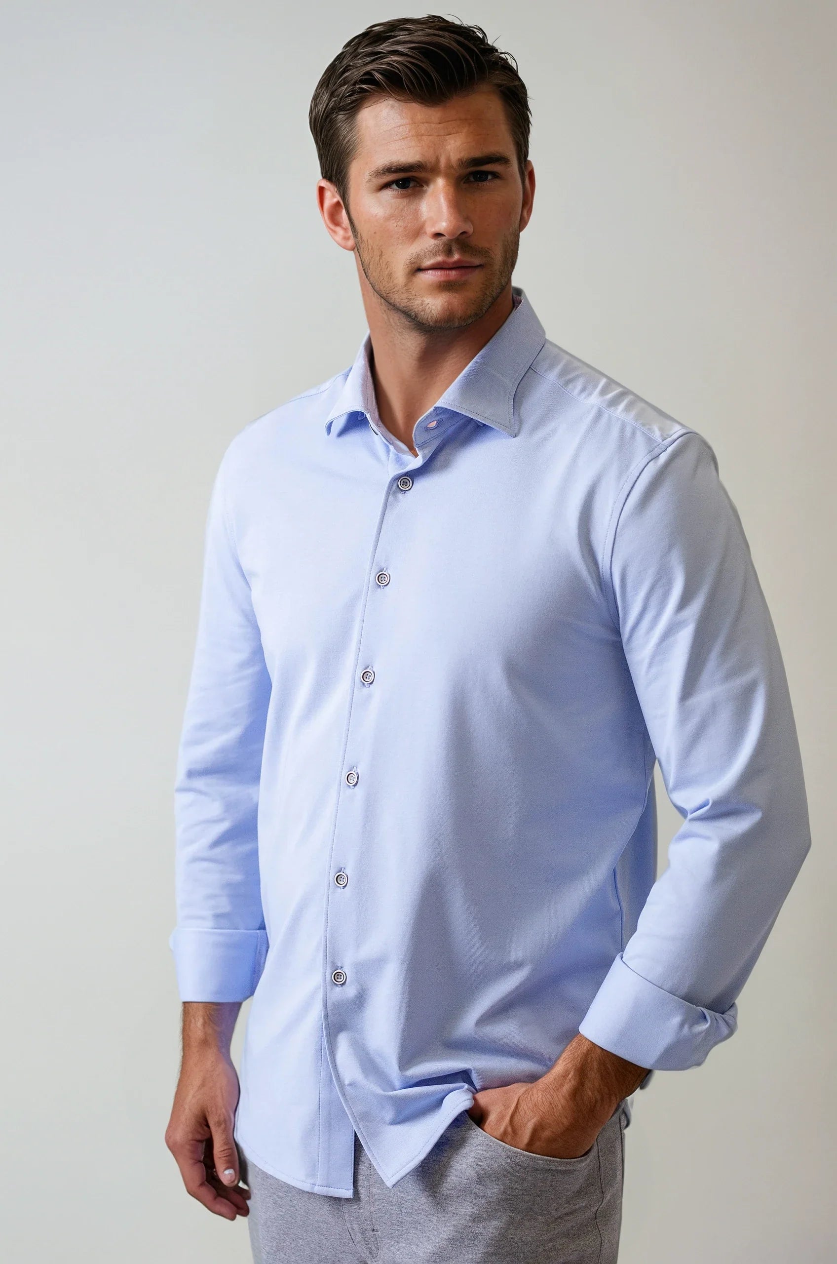 Buki Cinqo 'Single Shot' Long Sleeve Tech Shirt | French Blue