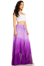 Lyra Bohemian Soft Brocade Rayon Tiered Embroidered Flowy Long Skirt