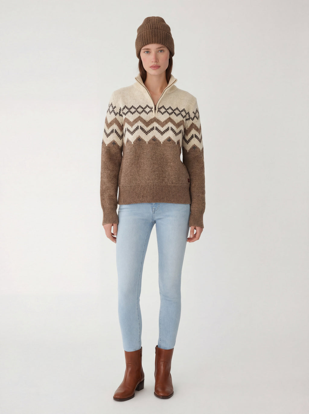 Skyward Alpaca/Wool Sweater | Ivory