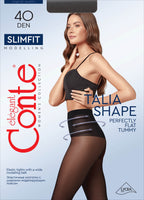 Tights Conte Slimfit with Wide Shaping Belt 40 Den