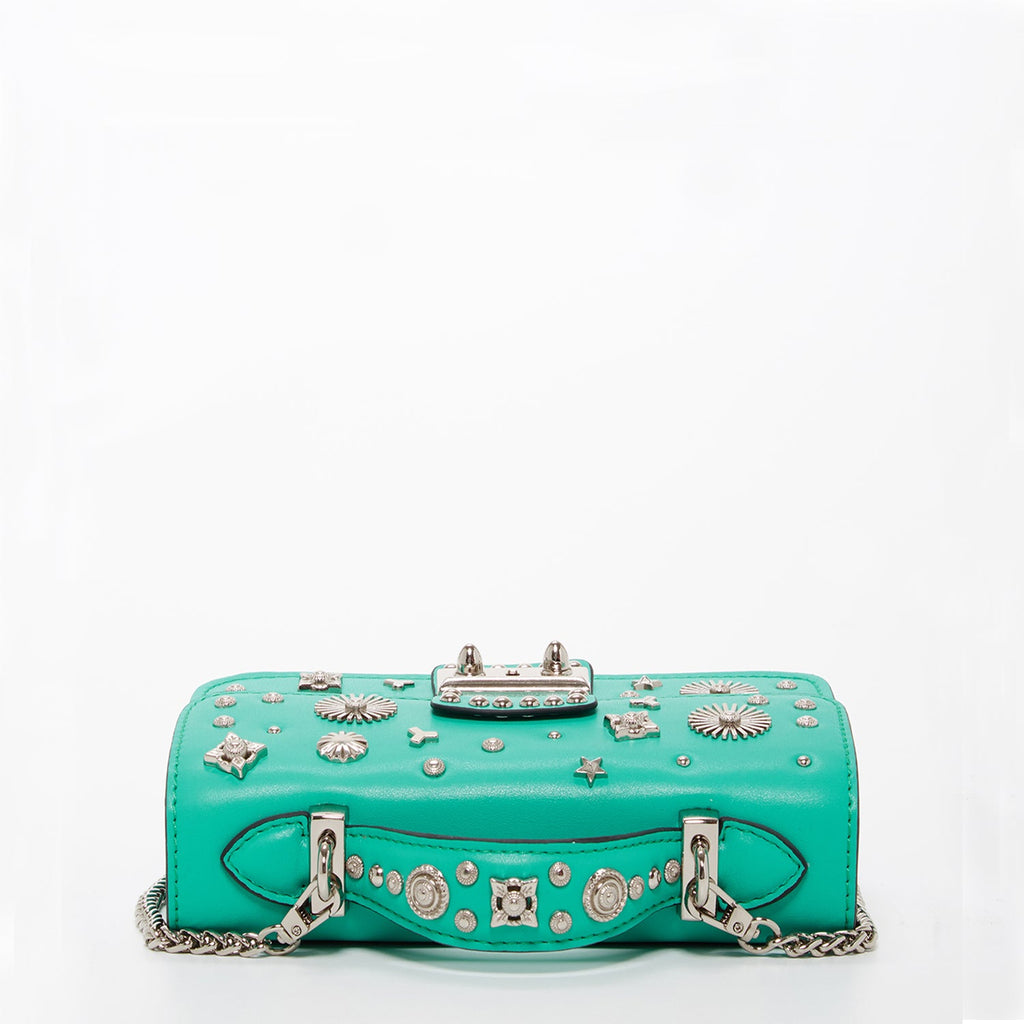 Small Leather Crossbody Bag | Green Purse