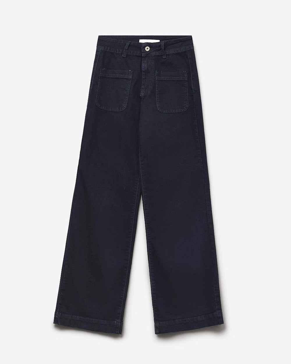 Straight Marine Jeans With Pocket Detail in Deep Blue