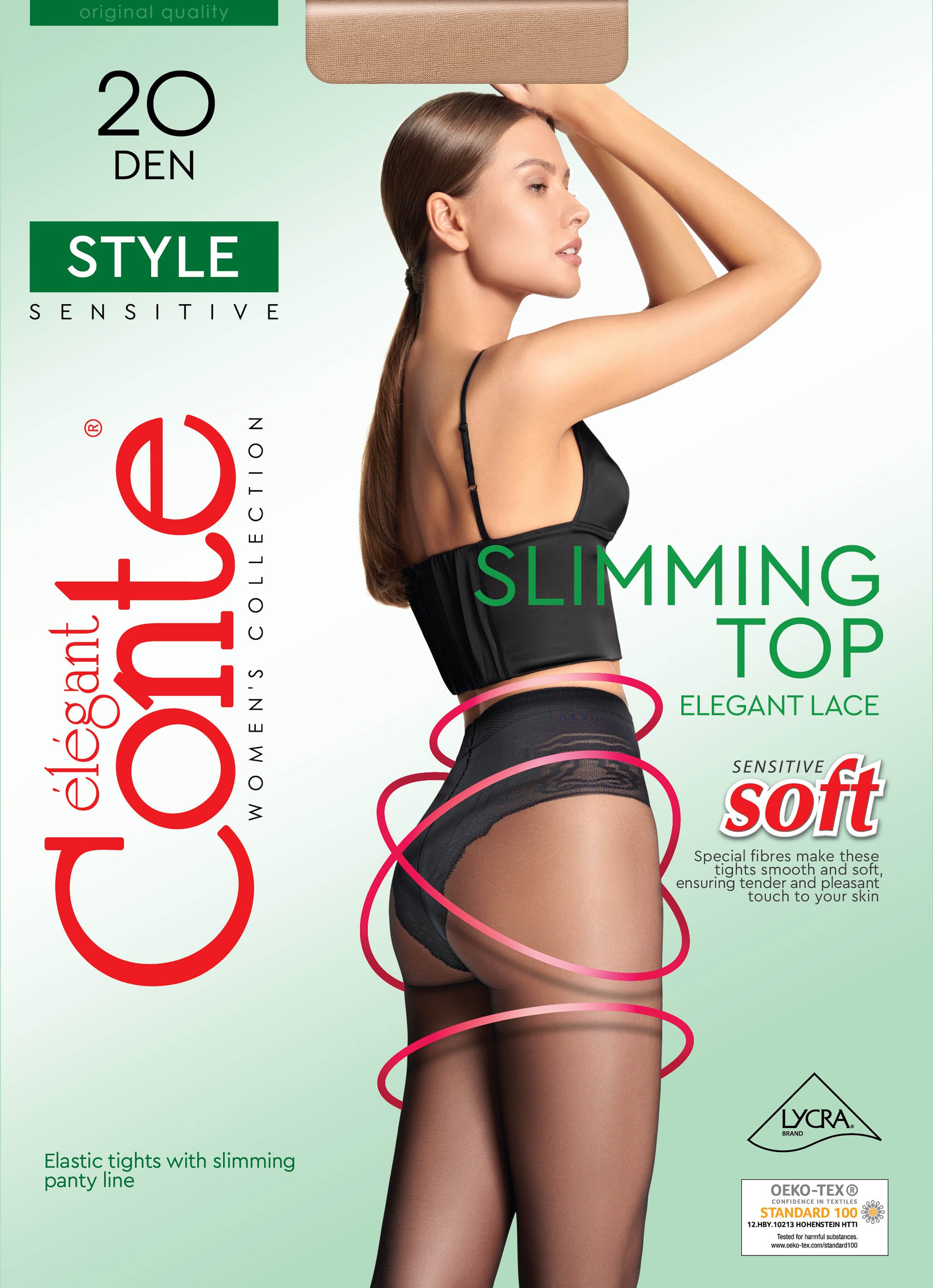 Tights Conte Style 20 Den | Ajour Control Top