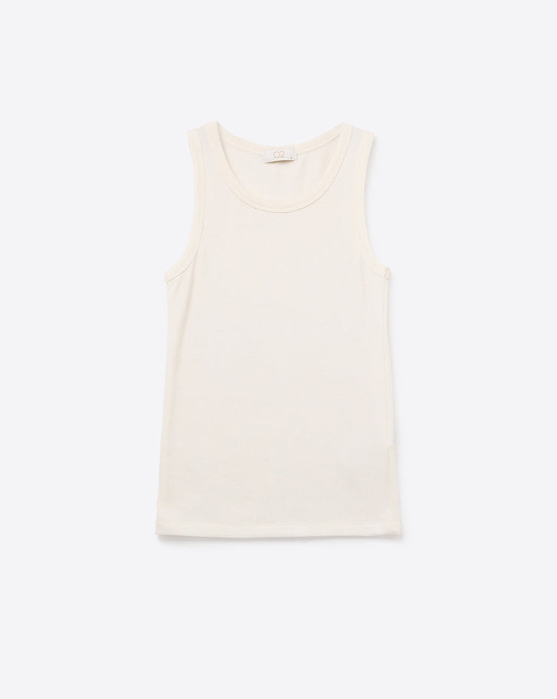 Super Soft Knitted Basic Tank in Cream