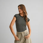 Striped Ribbed Knit Bodysuit | 2 Color Ways