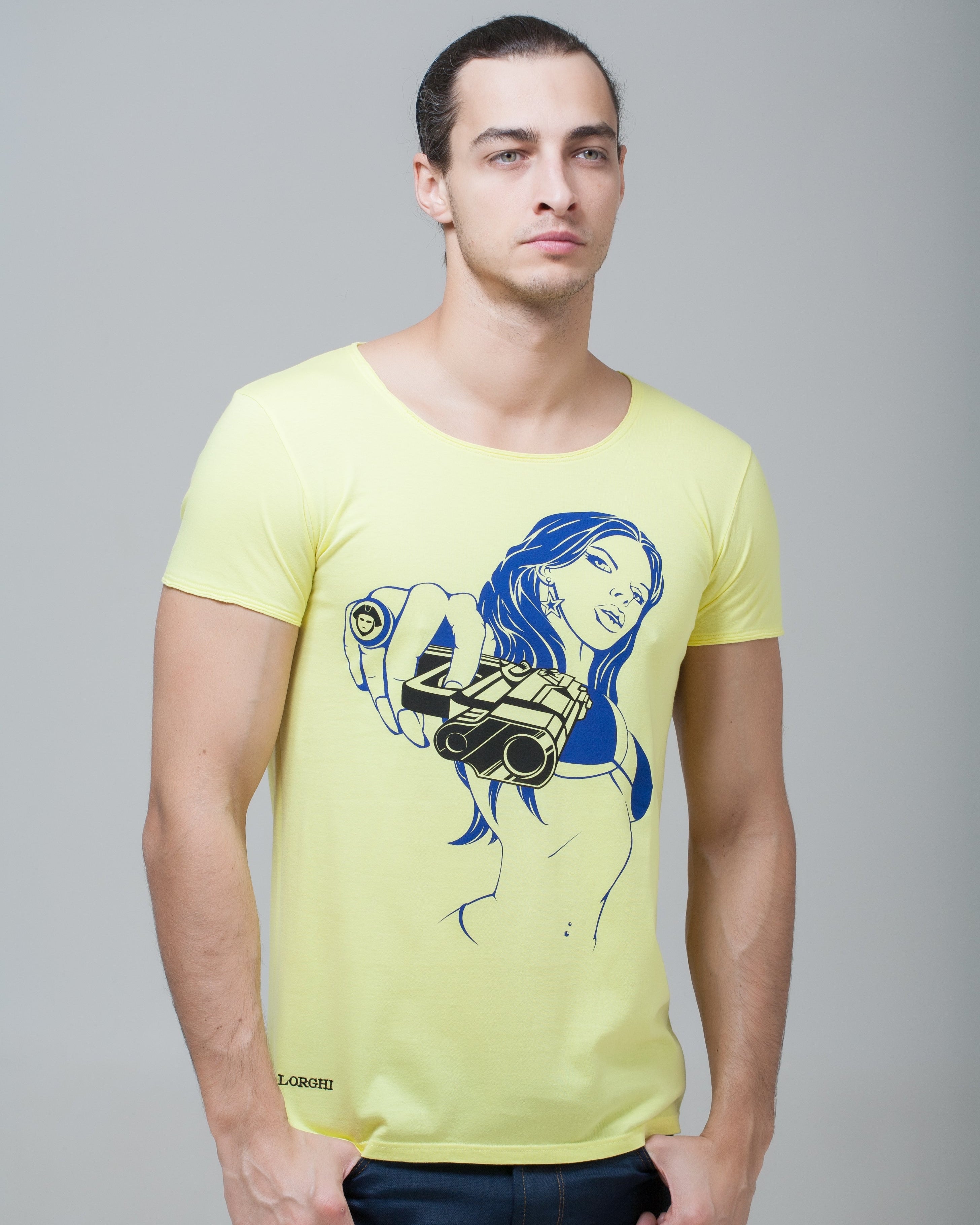 POPLINE Gunshot Short Sleeve Tee