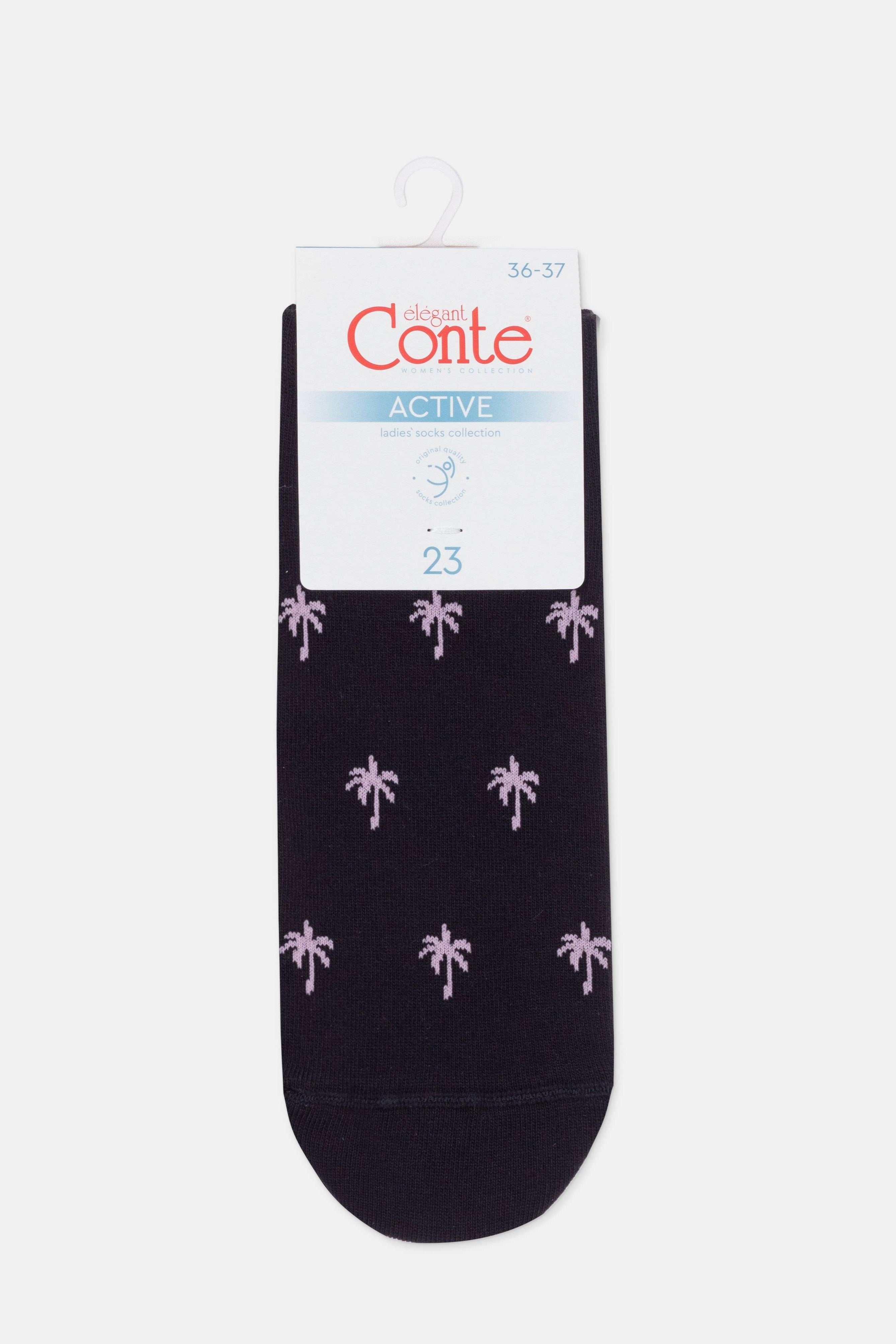Cotton Ankle Socks Conte Active Palm Trees 589