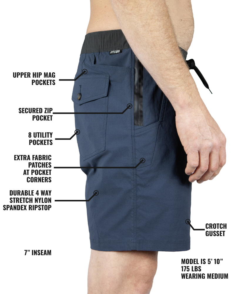 Thunderbird Short | Grey Blue