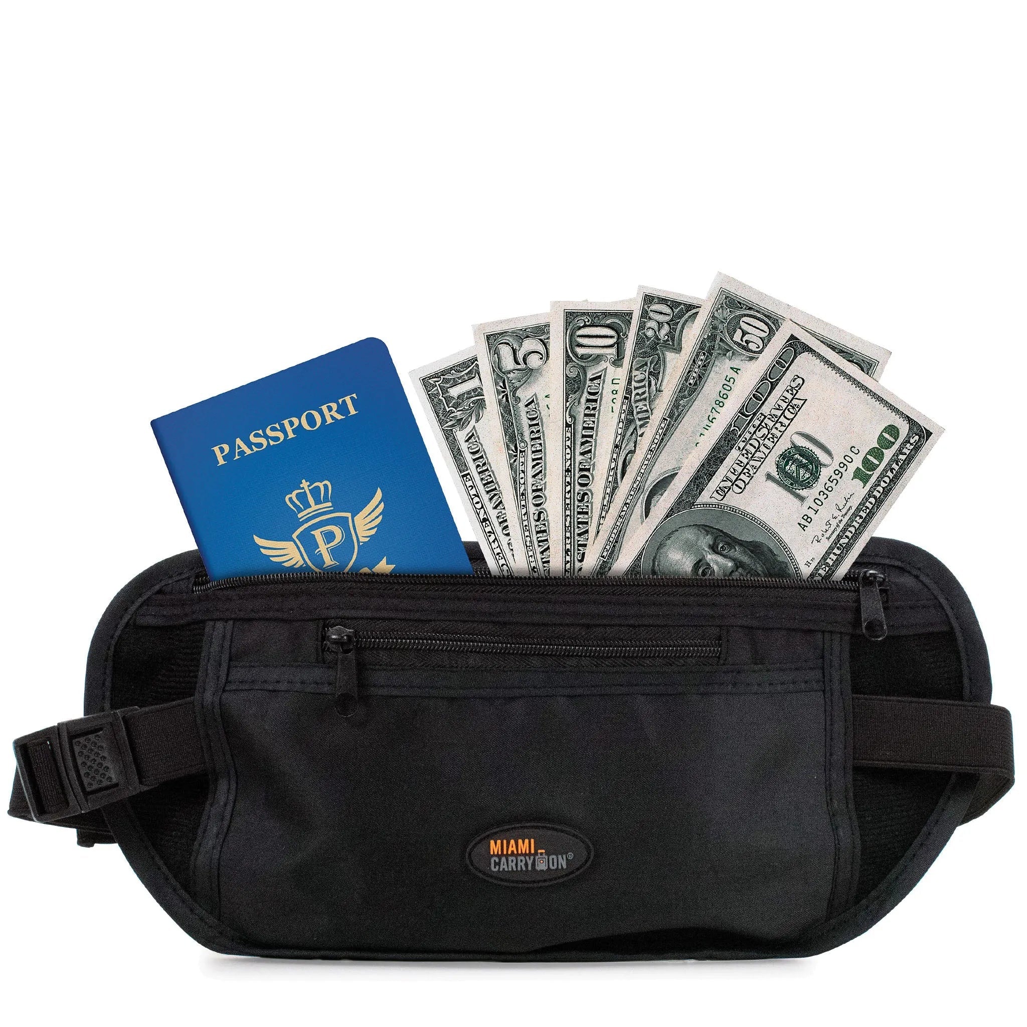Hidden Money & Passport Belt