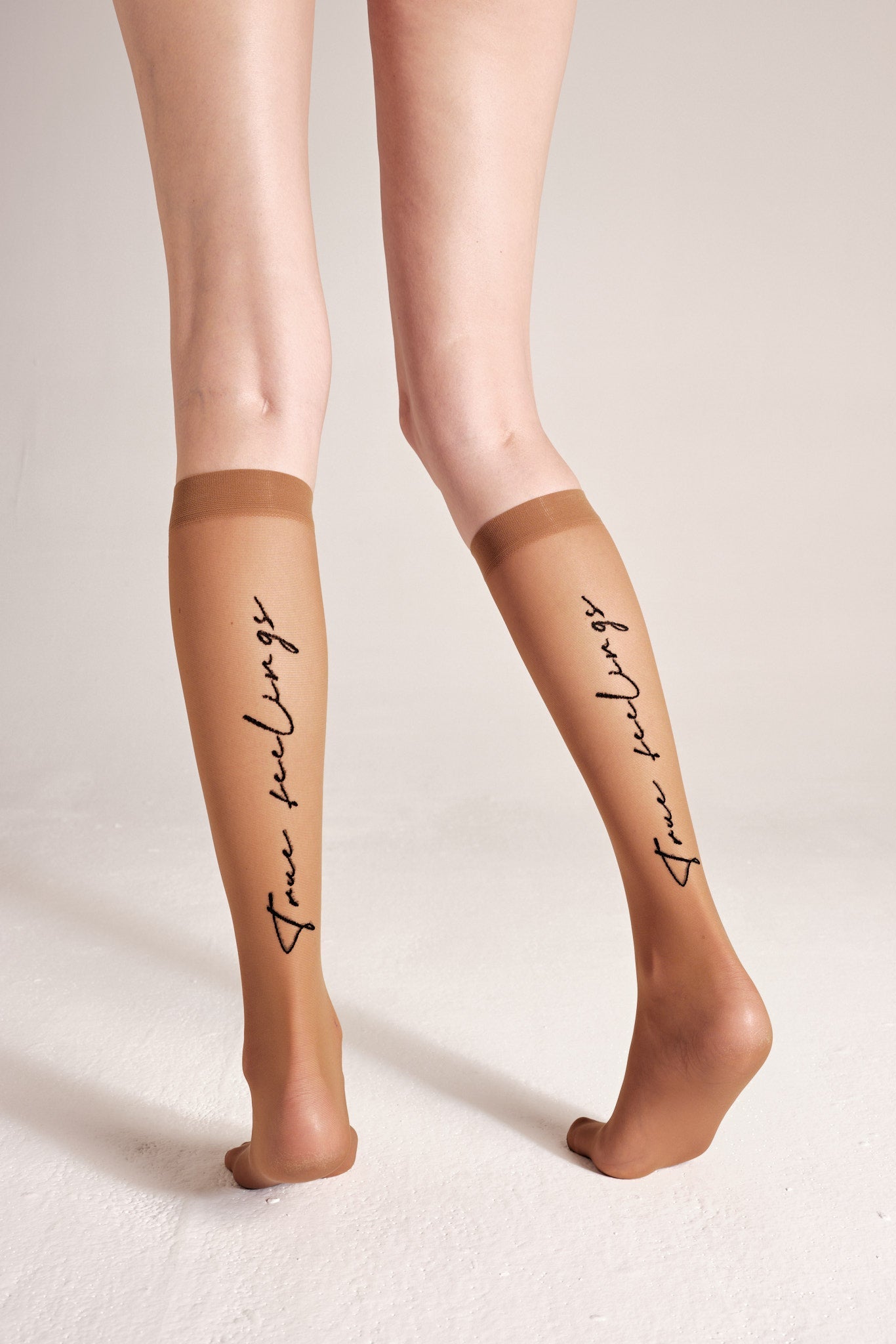 Fantasy Knee Highs Conte True Love with Elastic Band and Printed Design