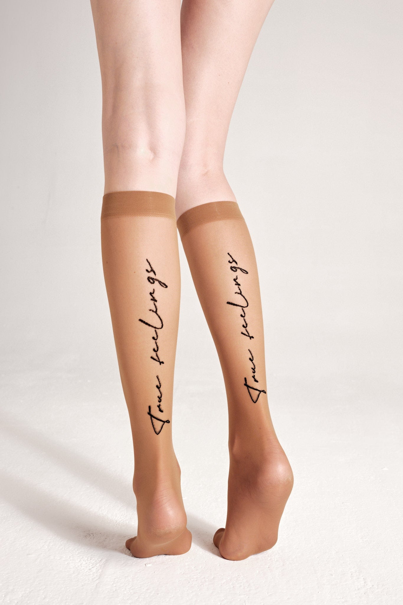Fantasy Knee Highs Conte True Love with Elastic Band and Printed Design