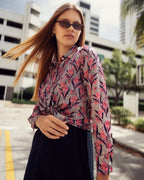 Floral Silky Blouse