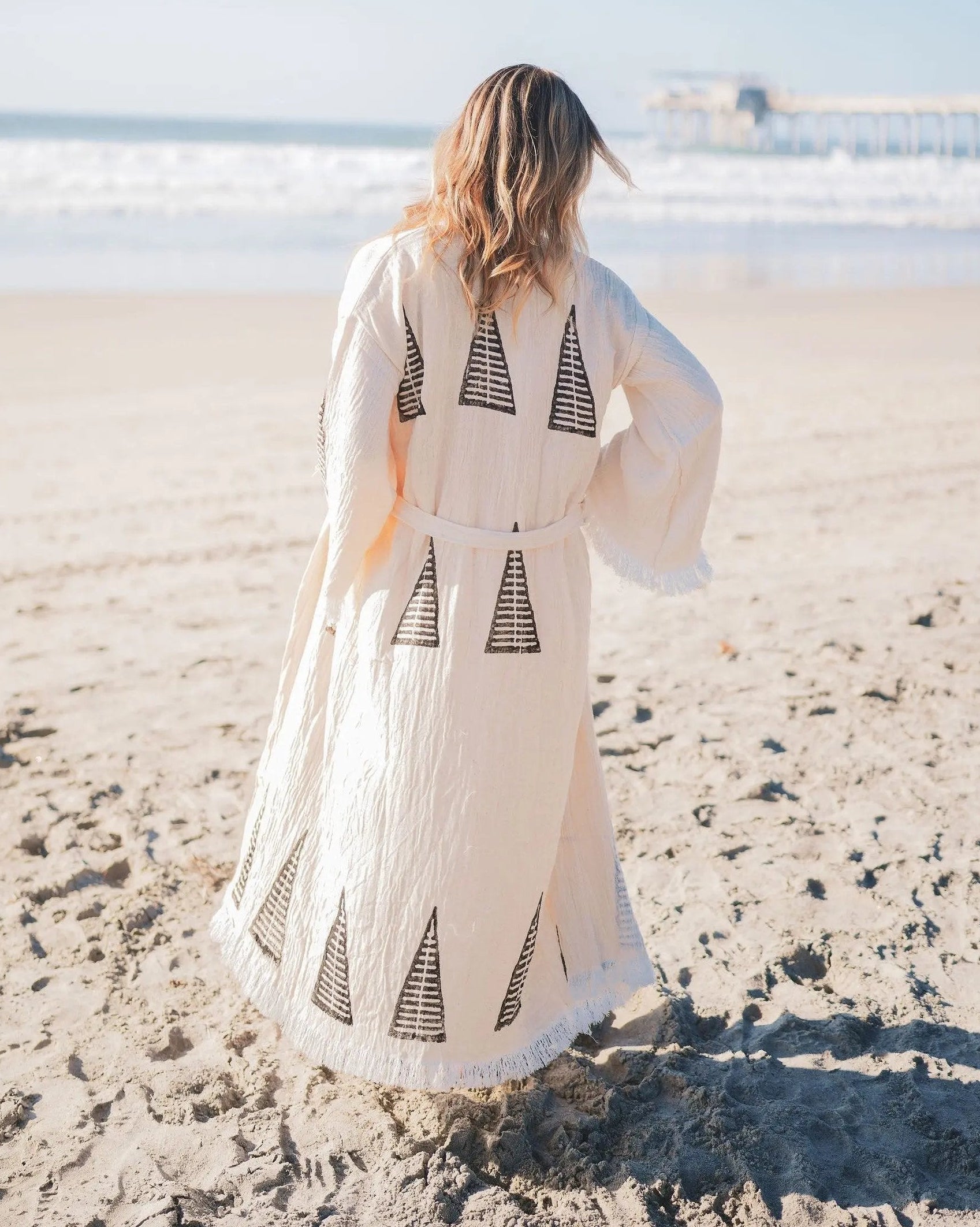 Soft Lightweight Turkish Cotton Kimono Robe