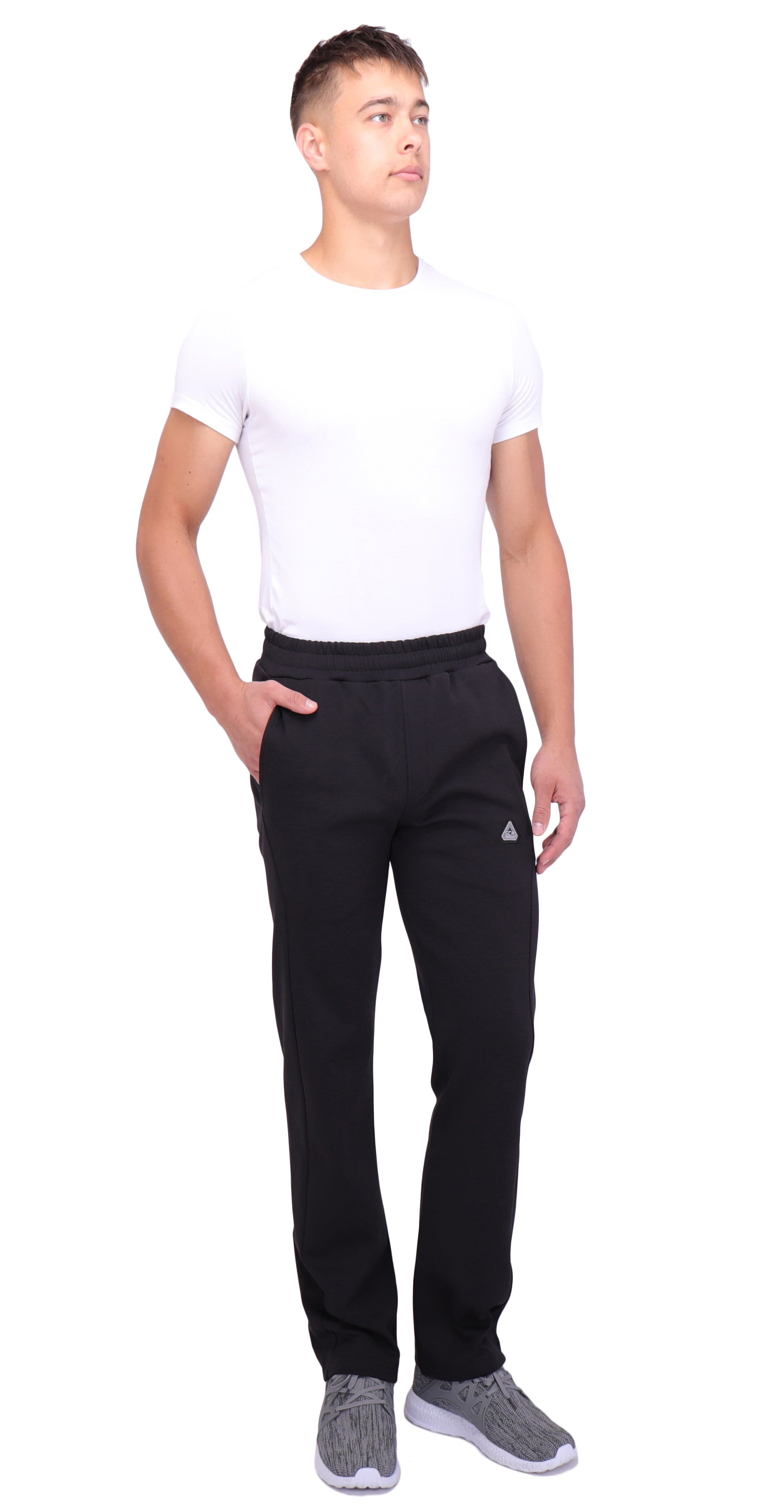 SCR Classic Athleisure Pant Straight Black | Tall