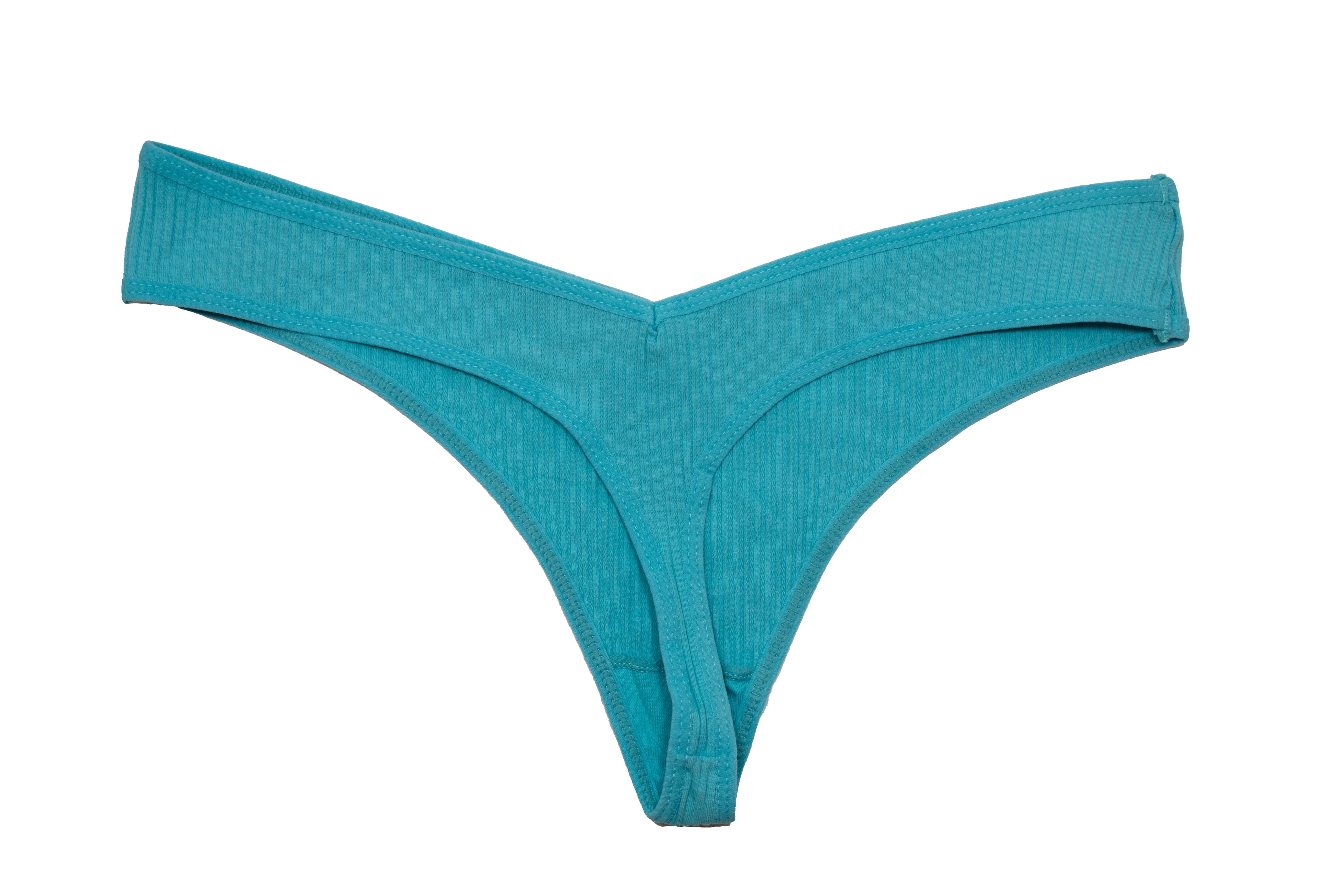 Cotton Rib Thong