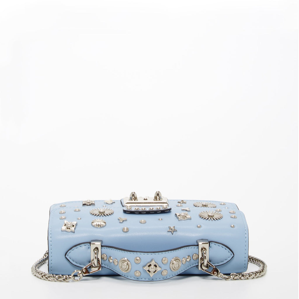 SUSU Studded Small Leather Crossbody Bag | Sky Blue Purse
