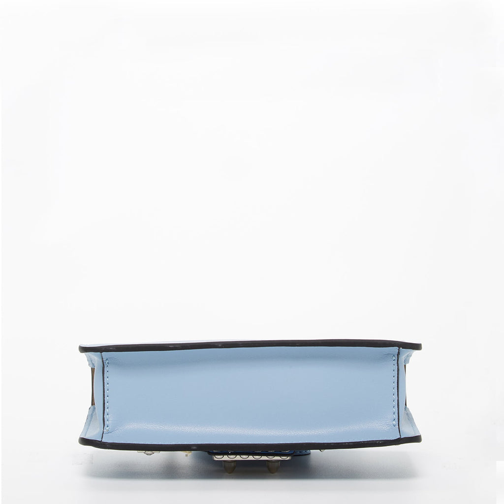 SUSU Studded Small Leather Crossbody Bag | Sky Blue Purse