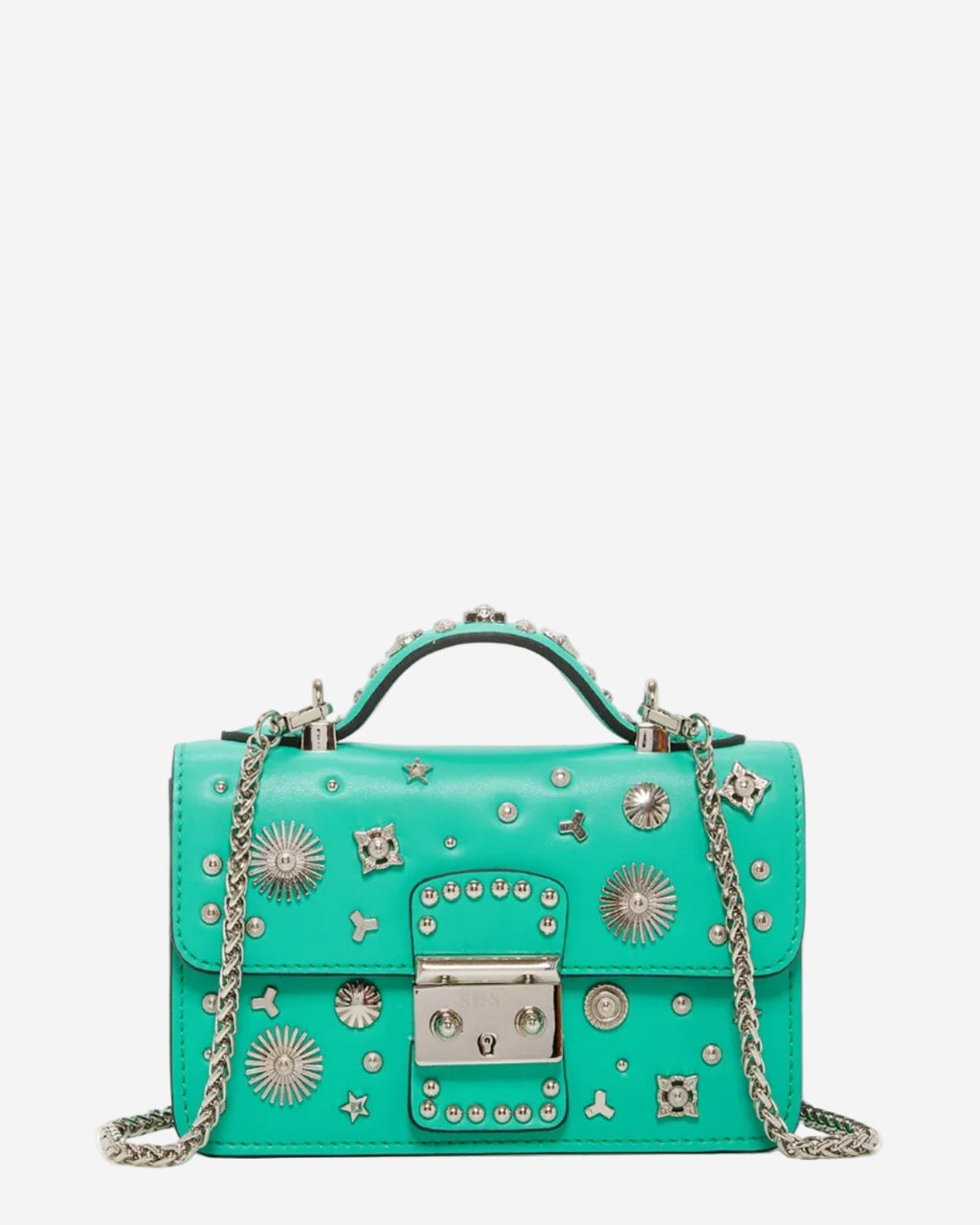 Small Leather Crossbody Bag | Green Purse