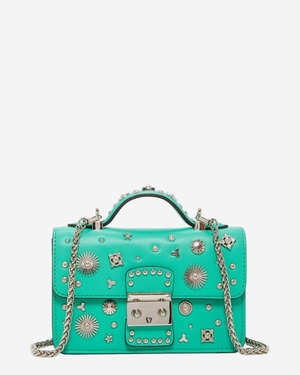 Small Leather Crossbody Bag | Green Purse