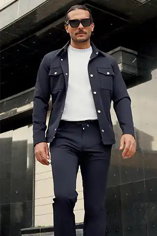 The Luxe Jacket | Navy