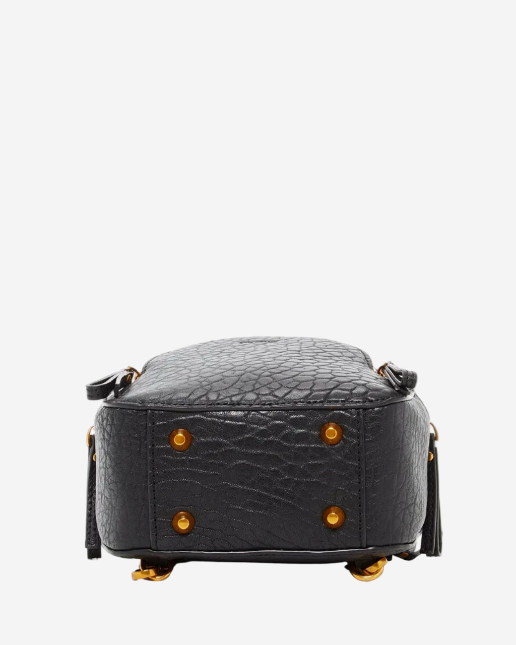 SUSU Small Black Leather Backpack Purse for Women Convertible Crossbody Bag