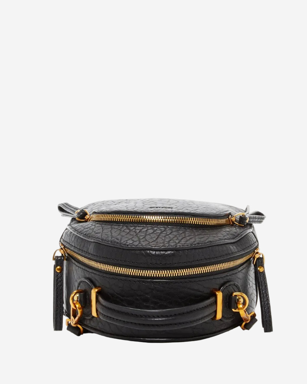 SUSU Small Black Leather Backpack Purse for Women Convertible Crossbody Bag