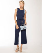 SUSU Studded Small Leather Crossbody Bag | Sky Blue Purse