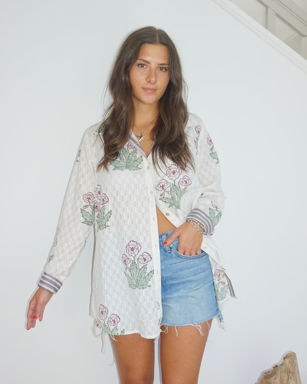 Thea Beach Shirt in Cosmos