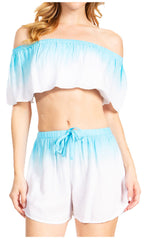 Sakkas Jackie Women's Bandeau and Shorts Set