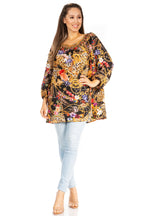 Sakkas Darsy Women's Floral Print Top | Pirate Boho Style