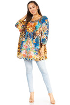 Sakkas Darsy Women's Floral Print Top | Pirate Boho Style