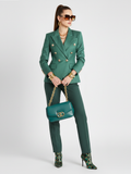 UPPER WEST SIDE Emerald Double-Breasted Blazer