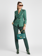 UPPER WEST SIDE Emerald Double-Breasted Blazer