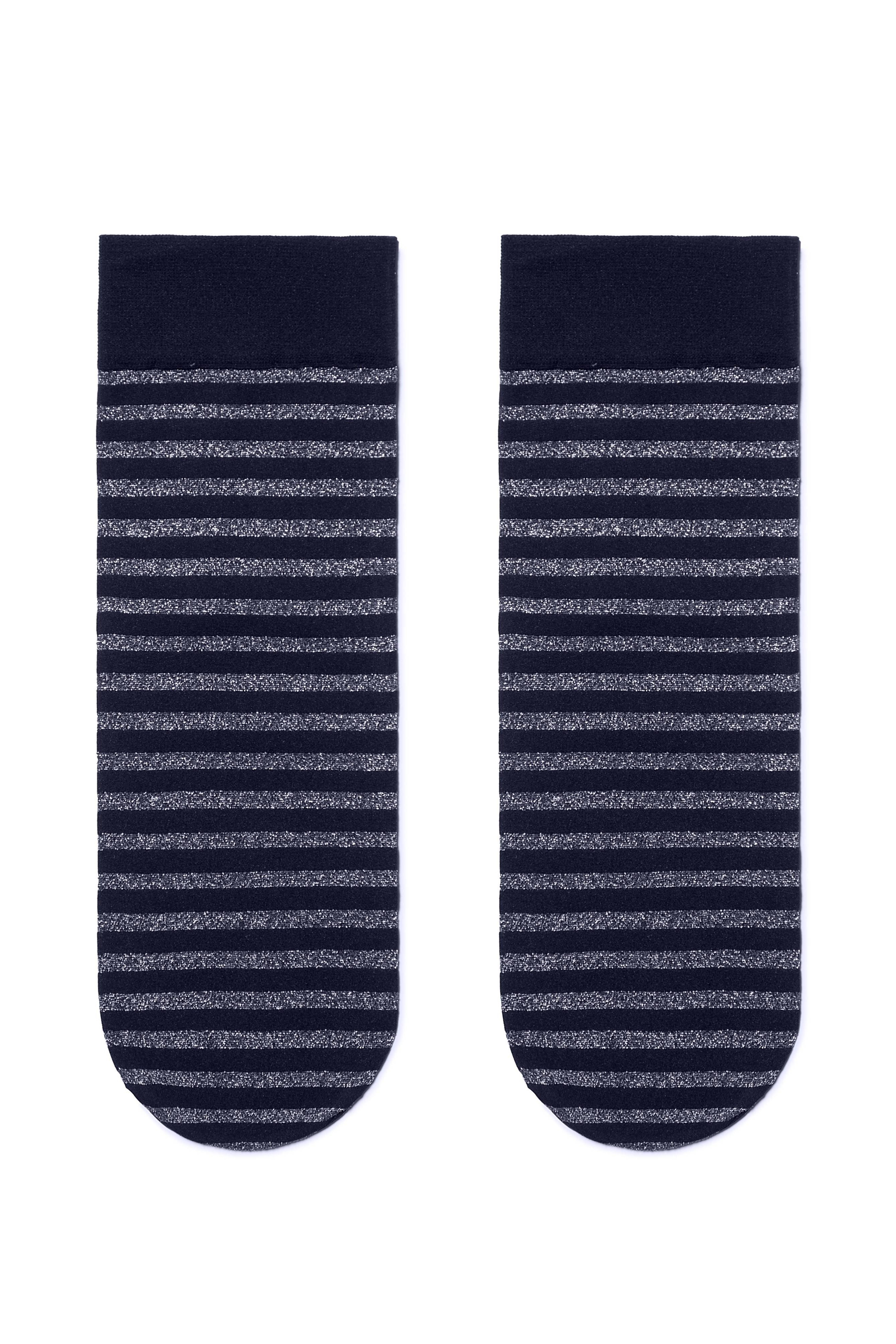 Conte Fantasy Socks with Shimmering Stripe