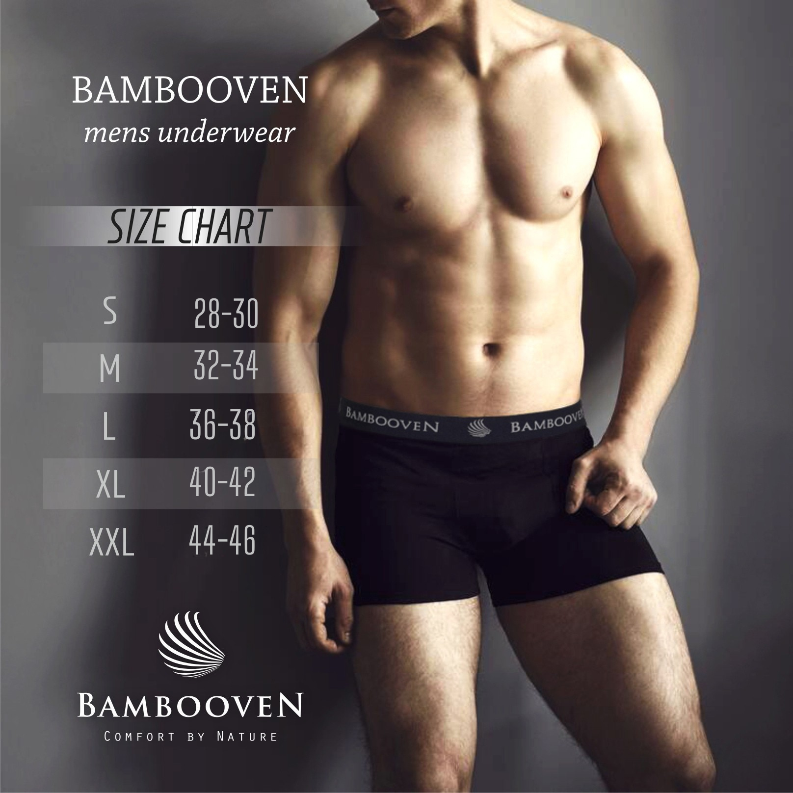 Men’s Bamboo Trunks with Pouch | 4-Pack